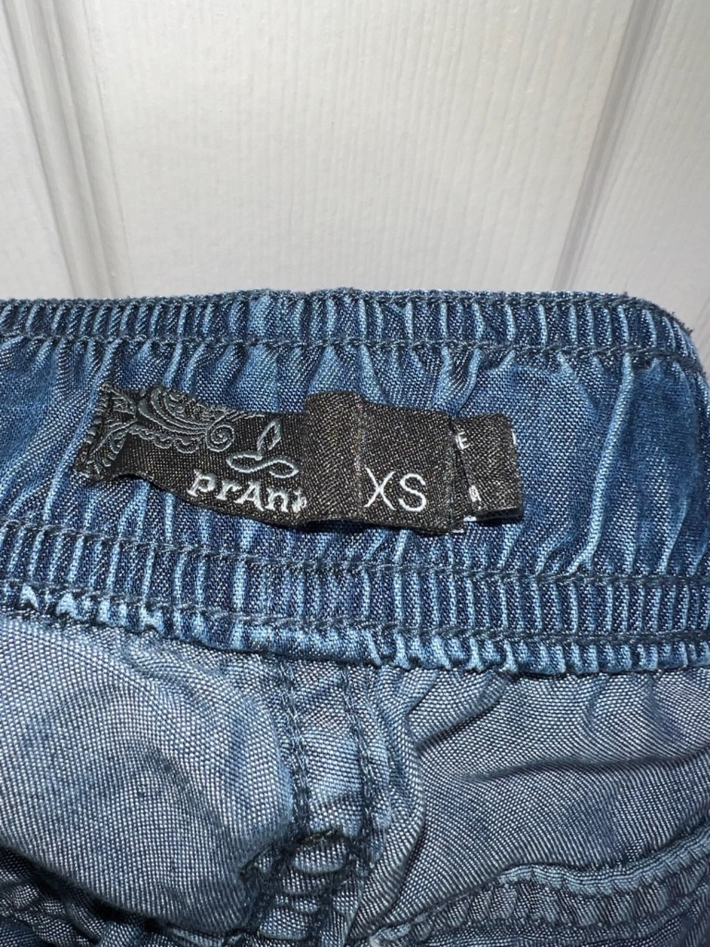 Prana Women’s X Small Aberdeen Crop Joggers Pants XS Blue Lenzing Tencel prAna - Picture 8 of 16